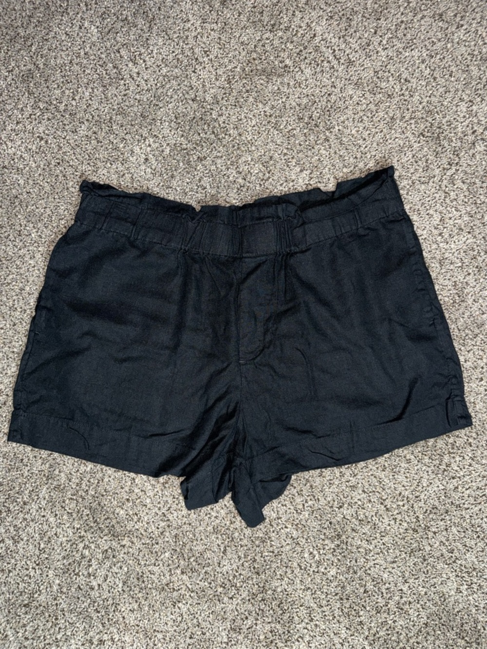 A New Day Black linen shorts